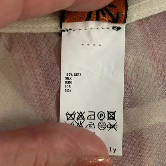 Jean Paul Gaultier Soleil 100% Silk Mesh Striped Long Sleeve Top and Jacket - Picture 5 of 10